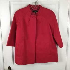 Talbots Pink Ribbed Swing Jacket Blazer EUC